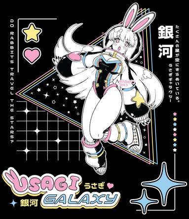 Regular Full Body with Graphic Design elements